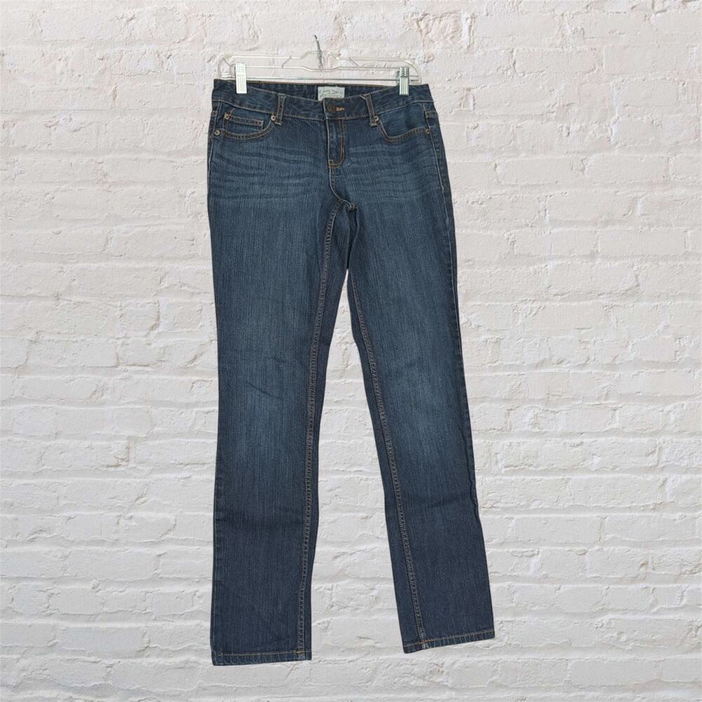 Aeropostale Bayla Skinny Jeans 7/8 Regular Blue‎ Medium Wash